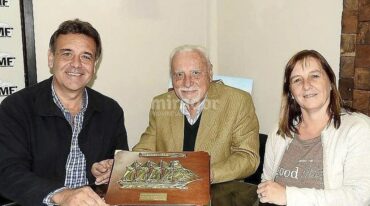 Luppi fue el creador del escudo de la ciudad en 1963. Gentileza: prensa Municipalidad de Firmat.
