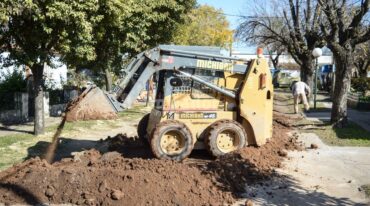 La obra está siendo ejecutada por la comuna a partir del aporte financiero de la Provincia