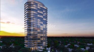 Emblema. La torre Vilaseca tendrá 20 pisos y necesitará de una inversión del orden de los 25 millones de dólares. Representa la primera incursión del grupo Vicentin en el rubro del 'real estate'. Gentileza.