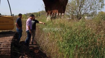 Se ha avanzado en un 65 por ciento en la obra del entubamiento del canal Salvat que tiene un presupuesto de 50 millones de pesos. Archivo.