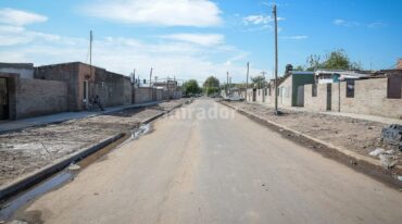 Las obras se hacen en una zona muy postergada de Rosario. Gentileza: prensa Municipalidad de Rosario.