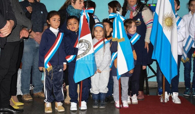 El acto principal se realizó en la escuela 499 General Manuel Belgrano. Gentileza: prensa Municipio de Villa Constitución.