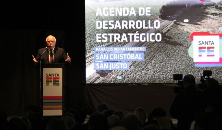 El propio gobernador presentó el programa. Gentileza: prensa Gobierno de Santa Fe.