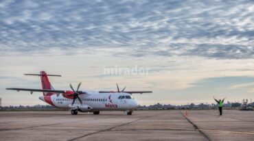 La presentación de los vuelos de Avianca desde la aeroestación de Sauce Viejo -ahora llamada Aeropuerto Metropolitano Santa Fe-. La compañía sumará conexiones entre Santa Fe y Rosario con Córdoba. Gentileza Avianca