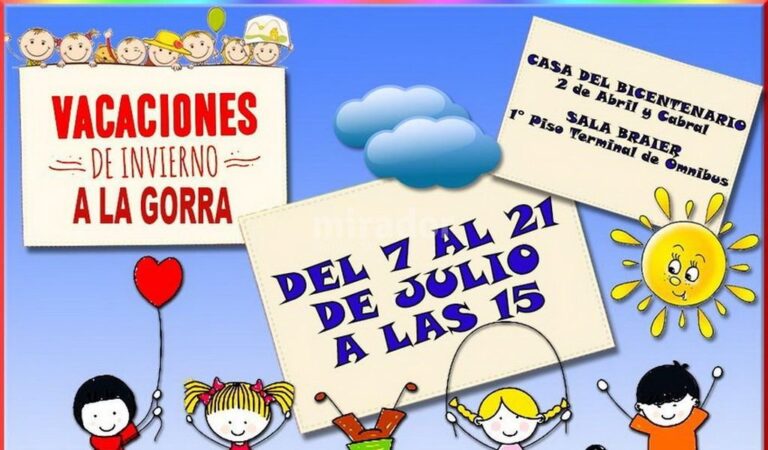 Desde el municipio ofrecen actividades diversas. Gentileza: prensa Municipio de Venado Tuerto.