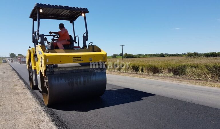 Se ejecuta la parte final de la obra de pavimentación de la ruta 39