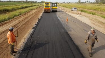 Continuidad. Desde la DPV intentan que no cesen las obras comenzadas tanto en las rutas santafesinas como en los diferentes frentes de trabajo. Archivo.