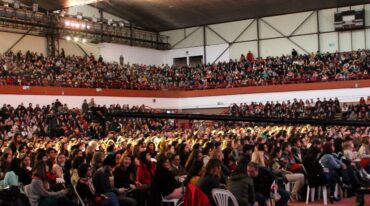 Más de 5.000 personas asistieron a la charla. Gentileza: prensa Gobierno de Santa Fe.
