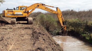 Las obras benefician a una población asentada en un área de 12.000 hectáreas. Gentileza: prensa Gobierno de Santa Fe.