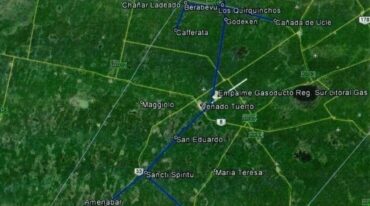 El proyecto del GRS abarcaba una zona extensa del sur de la provincia. Gentileza: Transmedia VT.