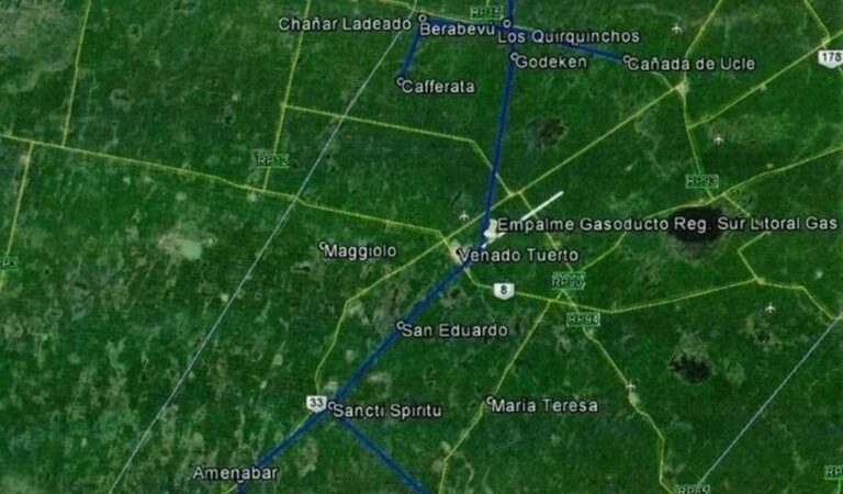 El proyecto del GRS abarcaba una zona extensa del sur de la provincia. Gentileza: Transmedia VT.