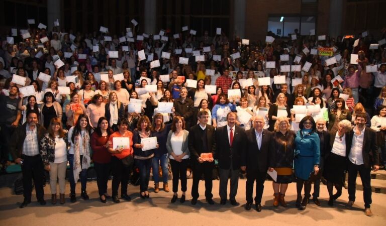 El gobernador Lifschitz y la ministra Balagué estuvieron en el acto organizado por la Provincia. Gentileza: prensa Gobierno de Santa Fe.