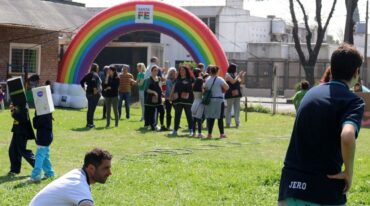 Participaron de la actividad alumnos de la Escuela Normal 2. Gentileza: prensa Gobierno de Santa Fe.