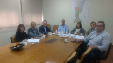El intendente Toselli se reunió con autoridades de Litoral Gas S.A. Gentileza: prensa Municipalidad de Sunchales.