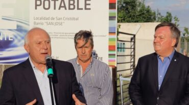 Lifschitz habló en la puesta en marcha de la planta. Gentileza: prensa Gobierno de Santa Fe.