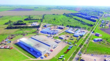El actual área industrial y detrás las nuevas 23 hectáreas Municipalidad de General Ramírez