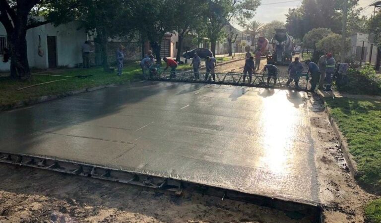 El trabajo se efectuó sobre Calle 43. Gentileza: prensa Municipalidad de Reconquista.