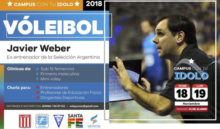 El entrenador porteño estará dos días en Casilda. Gentileza: prensa Municipalidad de Casilda.