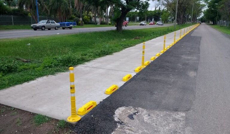 La obra es de 9 millones de pesos y se extenderá a lo largo de 2.700 metros desde el parque balneario municipal hasta el límite con Bella Italia. Gentileza: prensa Municipalidad de Rafaela.