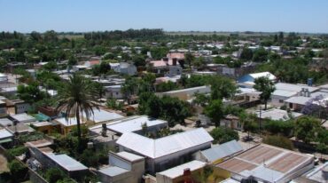 Una vista de la ciudad del departamento San Martín