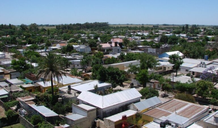 Una vista de la ciudad del departamento San Martín