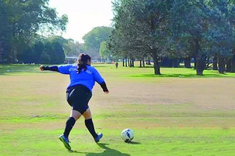 En el campo de golf