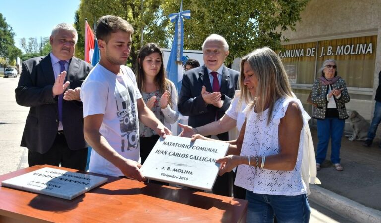 El gobernador pasó por la localidad del sur provincial. Gentileza: prensa Gobierno de Santa Fe.