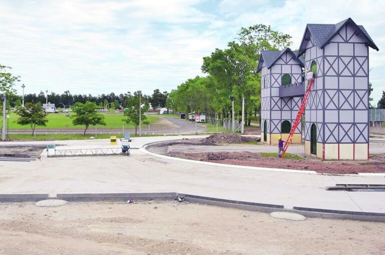 Desde el municipio estiman concluir la obra del acceso a la ciudad para febrero o marzo. Gentileza Municipalidad de Crespo