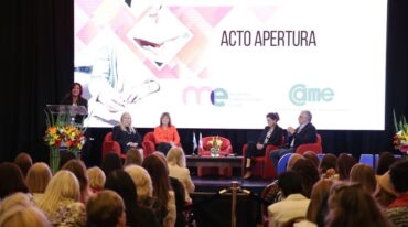 Los directivos durante la apertura de la jornada en la sede de Came. Gentileza: prensa Mecame.