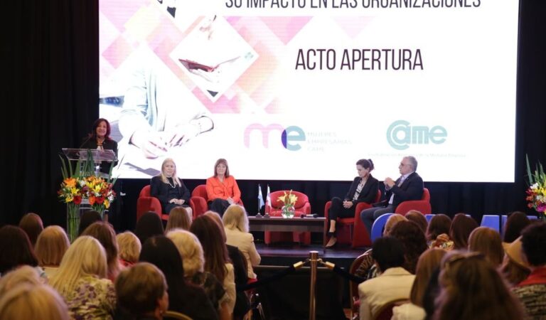 Los directivos durante la apertura de la jornada en la sede de Came. Gentileza: prensa Mecame.