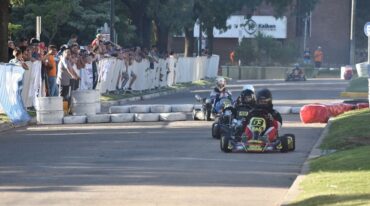 La pista se montó entre calles 25 de Mayo y Belgrano