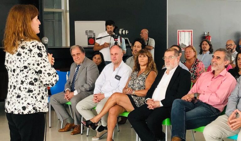 La ministra Andrea Uboldi habló en el Cemafe. Gentileza: prensa Gobierno de Santa Fe.