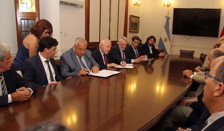 El gobernador Lifschitz y el presidente de la Corte Suprema de Justicia de Santa Fe