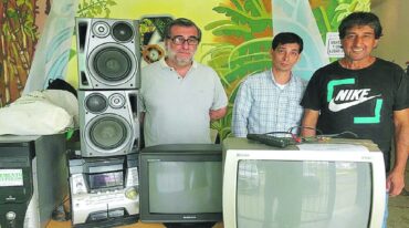 Los electrodomésticos y dispositivos recuperados por el Centro de Recepción y Transferencia son donados a escuelas y hospitales.