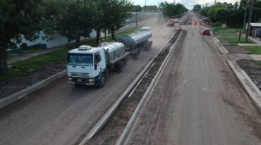 El tramo de nueva pavimentación de la 61 inicia en la actual intersección con la ruta nacional 11