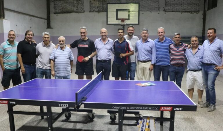 El ministro Alvarez y el secretario de Desarrollo Deportivo