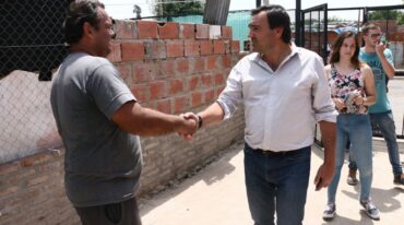 El secretario Diego Leone visitó la zona. Gentileza: prensa Gobierno de Santa Fe.