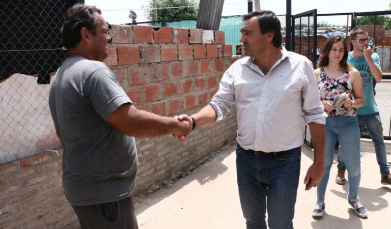 El secretario Diego Leone visitó la zona. Gentileza: prensa Gobierno de Santa Fe.