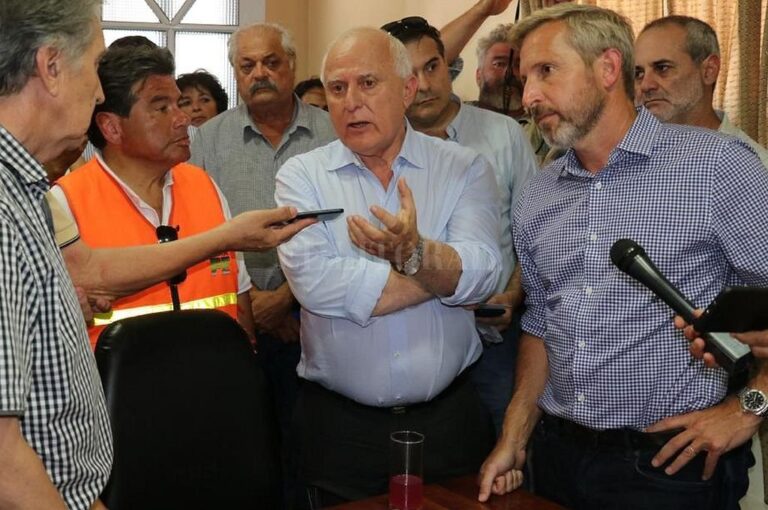 El ministro del Interior de la Nación estuvo con Lifschitz en Tostado. Gentileza.