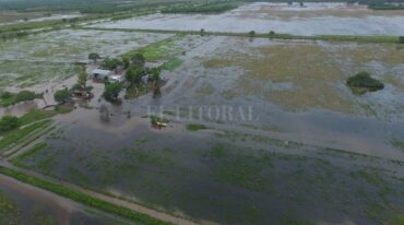 El exceso de agua mermará la producción total granaria en la provincia. Archivo.