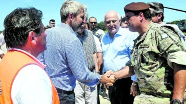 El ministro Frigerio estuvo el martes en Tostado.