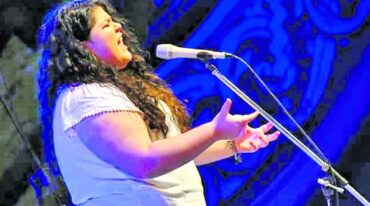 De Santo Tomé a Cosquín. El escenario Atahualpa Yupanqui recibió a Camila Nievas. Gentileza.
