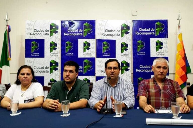 Vallejos se refirió a los carnavales en conferencia de prensa. Gentileza: prensa Municipalidad de Reconquista.