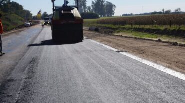 El proyecto también prevé la colocación de iluminación en el sector próximo al aeroclub de Gálvez. Gentileza: prensa Gobierno de Santa Fe.