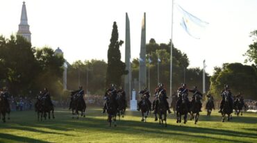 Se recreó la batalla que se dio en la zona cercano al Convento de San Carlos Borromeo. Gentileza: prensa Gobierno de Santa Fe.