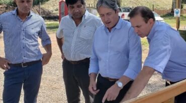 La cisterna tendrá una capacidad de 5.000.000 litros de agua. Gentileza: prensa Gobierno de Santa Fe.