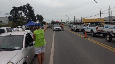 La pacífica protesta incluyó principalmente a habitantes desde la ciudad de Recreo hacia el norte provincial