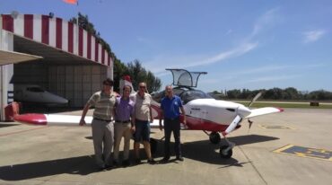 El Waman levantó vuelo desde Sunchales y se propone recorrer todo el país. Gentileza Aerosun