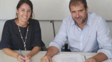 María Delia Parera y Guillermo Luzzi estuvieron reunidos en la Capital Federal. Gentileza: prensa Gobierno de Santa Fe.