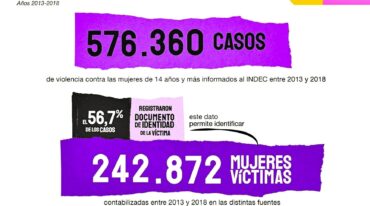 El cuadro elaborado por Indec muestra concretamente la realidad de las mujeres como víctimas de violencia.